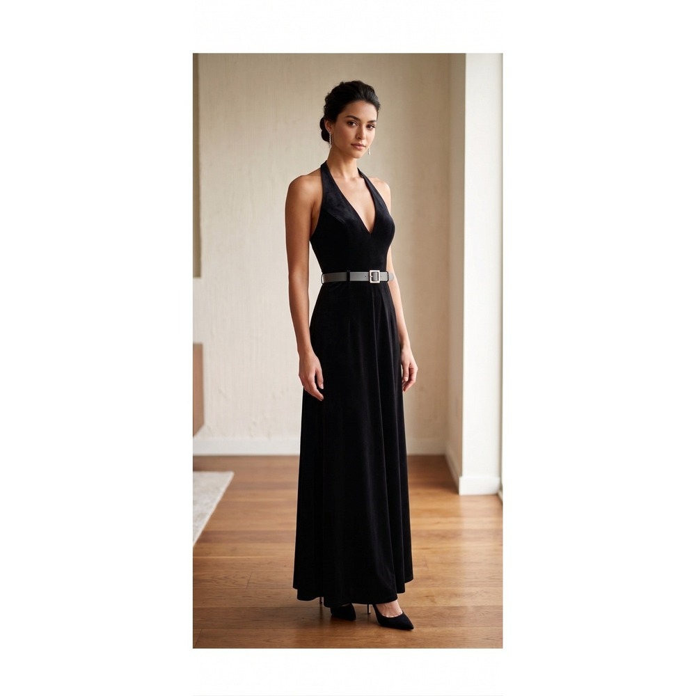 Vintage Jessica Scott McClintock Velvet Dress 8P Rhinestone Hoco Prom Whimsigoth